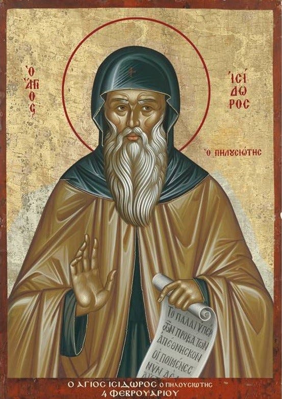 Feb. 4th – Venerable Father Isidore of&nbsp;Pelusium