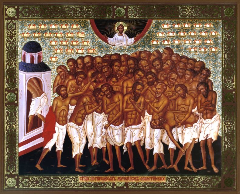 March 9th – Forty Holy and Glorious Martyrs of&nbsp;Sebaste
