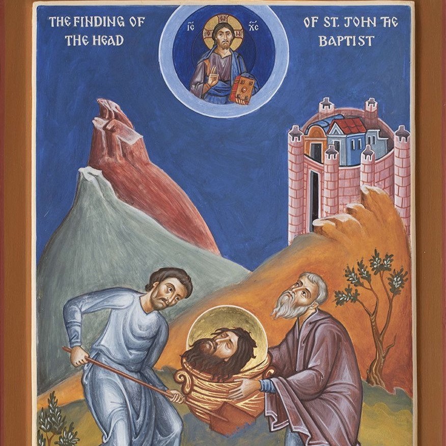 May 25th – Third Finding of the Venerable Head of the Holy and Illustrious Prophet and Forerunner John the&nbsp;Baptist