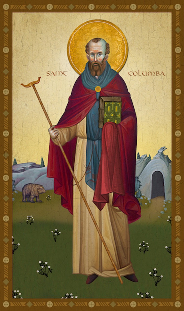June 9th – Venerable Father Columba of Ireland, founder of the Monastery of Iona