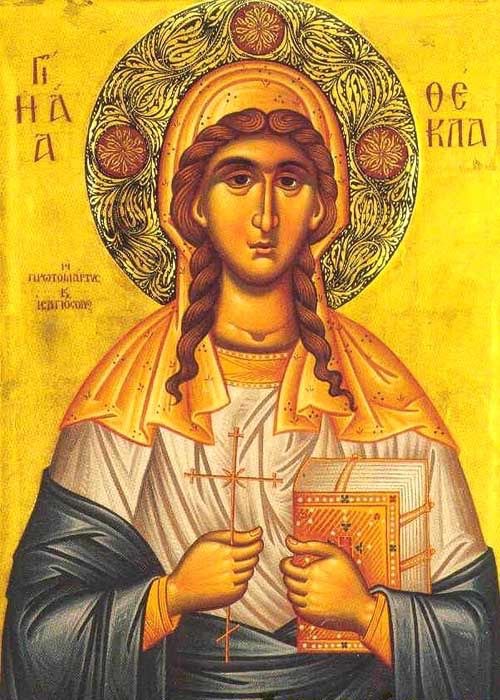 September 24th – Holy Protomartyr and Equal-to-the-Apostles Thecla